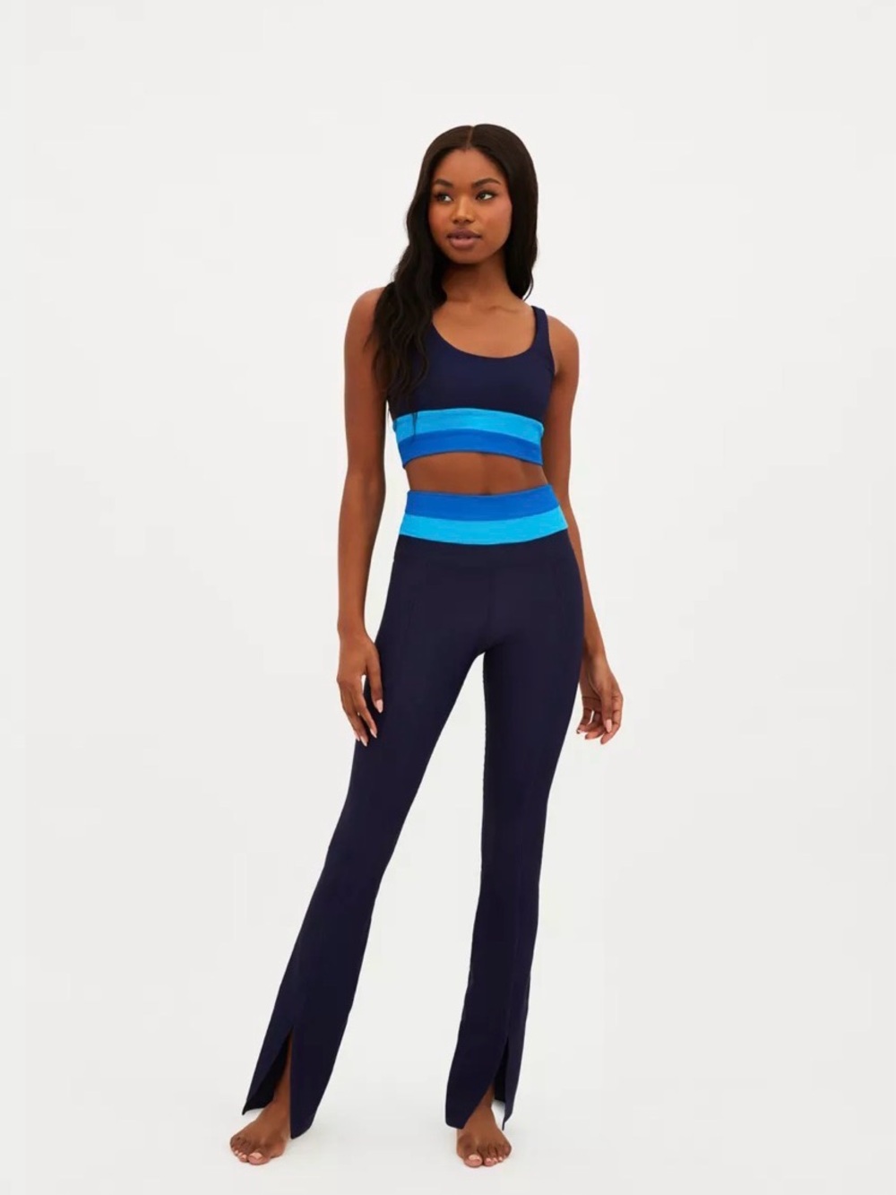 Beach Riot SET (Amalfi Pant + Mackenzie Top in Marine Colorblock)